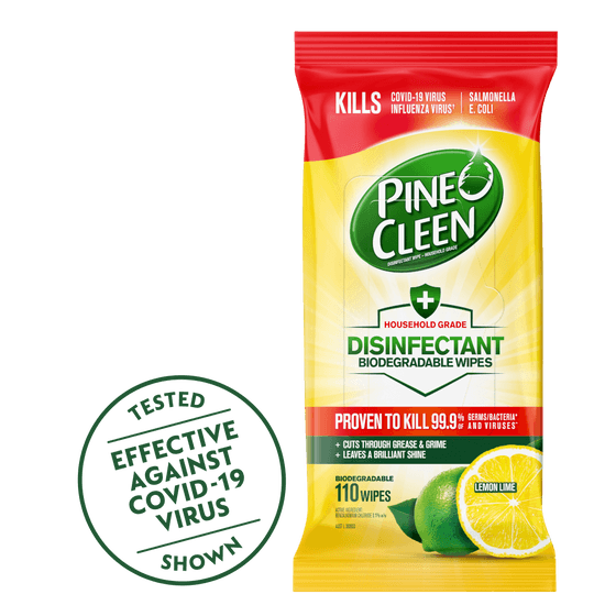 Pine O Cleen Disinfectant Wipes Lemon 110s