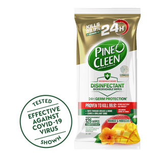 Pine O Cleen Disinfectant Wipes 24 Hour Protection Mango 126s