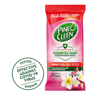 Pine O Cleen Disinfectant Wipes Tropical Blossom 110s
