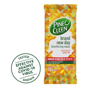 Pine O Cleen Brand New Day Mandarin & Ginger Disinfectant Wipes 110s