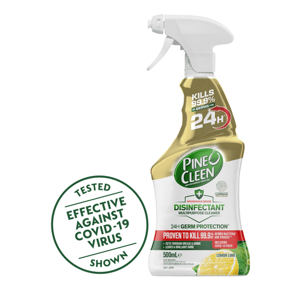 Pine O Cleen Disinfectant Multipurpose Spray 24 Hour Protection Lemon 500mL