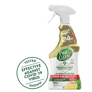 Pine O Cleen Disinfectant Multipurpose Spray 24 Hour Protection Lemon 500mL