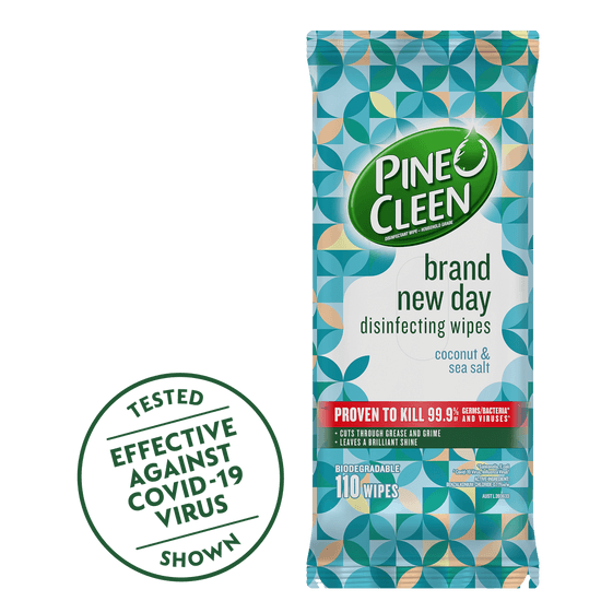Pine O Cleen Brand New Day Coconut & Salt Disinfectant Wipes 110s